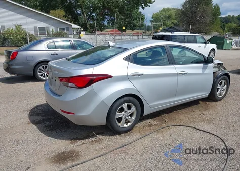 2014 Hyundai Elantra Se from USA, damaged, VIN KMHDH4AE6EU170581